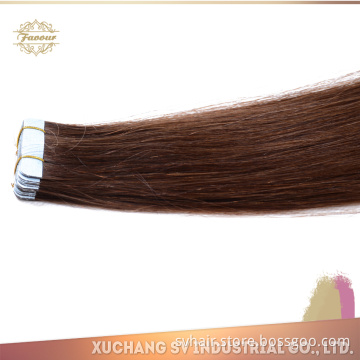 Tape hair extensionsvirgin remy peruvian human tape hair extension
